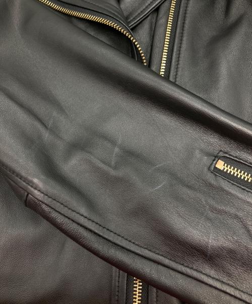 Risley（リズレー）Risley (リズレー) シープレザージャケット ブラック サイズ:38の古着・服飾アイテム