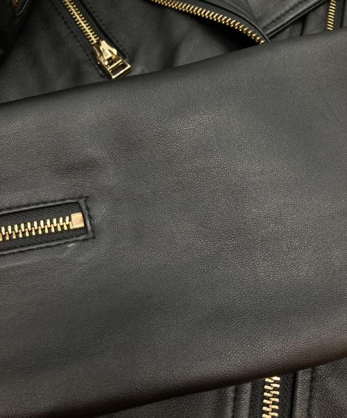 Risley（リズレー）Risley (リズレー) シープレザージャケット ブラック サイズ:38の古着・服飾アイテム