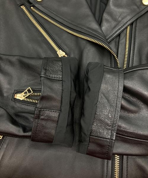 Risley（リズレー）Risley (リズレー) シープレザージャケット ブラック サイズ:38の古着・服飾アイテム