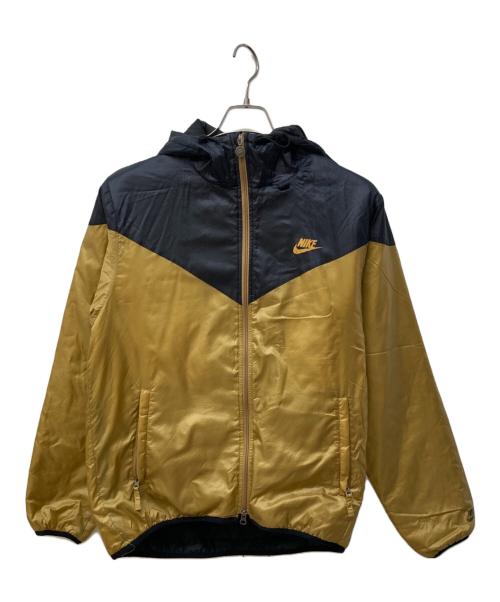 NIKE（ナイキ）NIKE (ナイキ) 中綿ジャケット ベージュ×ブラック サイズ:Mの古着・服飾アイテム