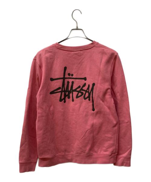 stussy（ステューシー）stussy (ステューシー) スウェット ピンク サイズ:Ⅿの古着・服飾アイテム