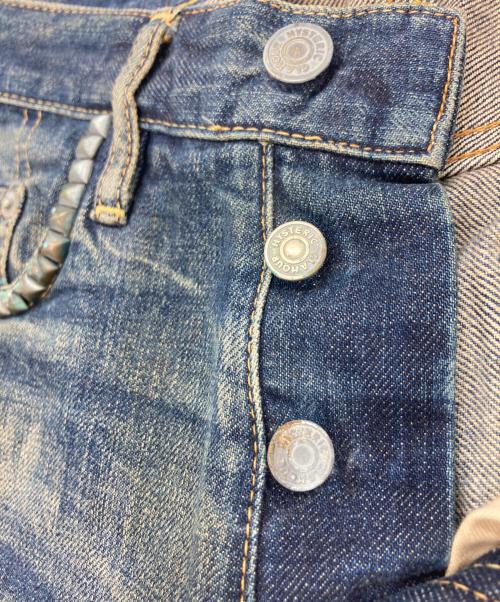 Hysteric Glamour（ヒステリックグラマー）Hysteric Glamour (ヒステリックグラマー) スタッズデニムパンツ インディゴ サイズ:71cm（W28）の古着・服飾アイテム