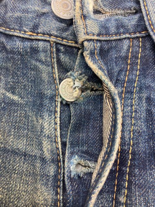 Hysteric Glamour（ヒステリックグラマー）Hysteric Glamour (ヒステリックグラマー) スタッズデニムパンツ インディゴ サイズ:71cm（W28）の古着・服飾アイテム