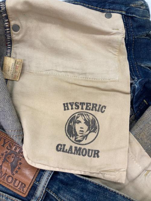 Hysteric Glamour（ヒステリックグラマー）Hysteric Glamour (ヒステリックグラマー) スタッズデニムパンツ インディゴ サイズ:71cm（W28）の古着・服飾アイテム