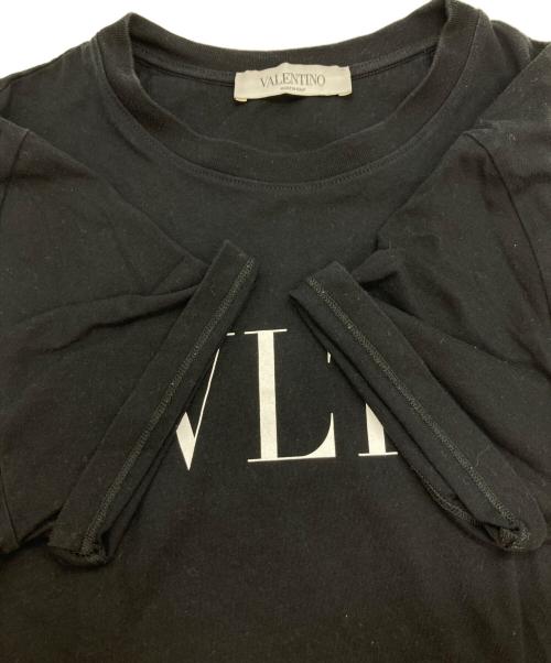 VALENTINO（ヴァレンティノ）VALENTINO (ヴァレンティノ) ロゴTシャツ ブラック サイズ:XSの古着・服飾アイテム