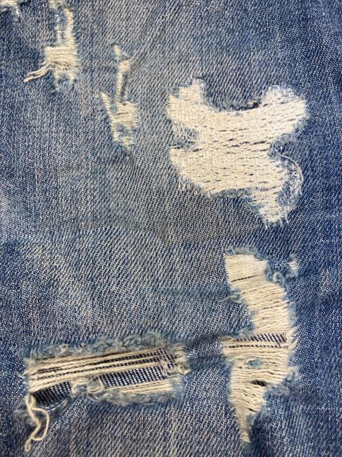 DSQUARED2（ディースクエアード）DSQUARED2 (ディースクエアード) ダメージ加工デニムパンツ インディゴ サイズ:48の古着・服飾アイテム