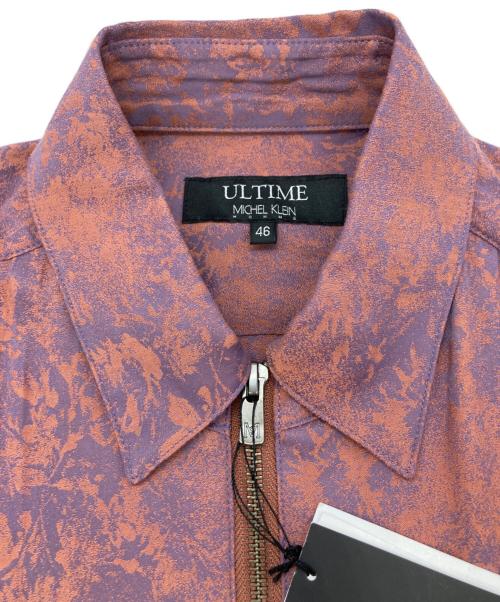 MICHEL KLEIN HOMME（ミッシェルクラン オム）MICHEL KLEIN HOMME (ミッシェルクラン オム) 総柄ジップジャケット パープル サイズ:46 未使用品の古着・服飾アイテム
