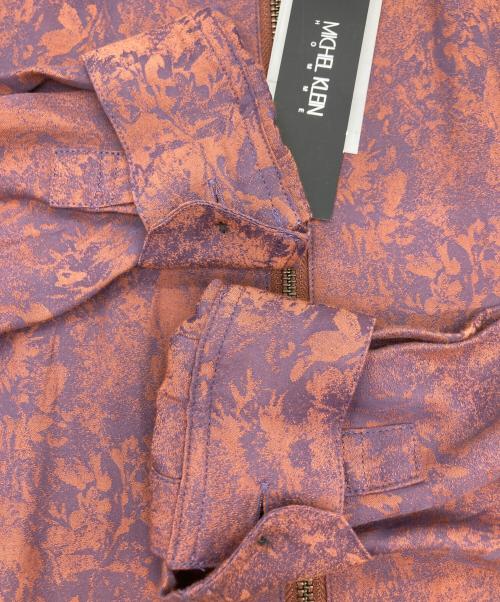 MICHEL KLEIN HOMME（ミッシェルクラン オム）MICHEL KLEIN HOMME (ミッシェルクラン オム) 総柄ジップジャケット パープル サイズ:46 未使用品の古着・服飾アイテム