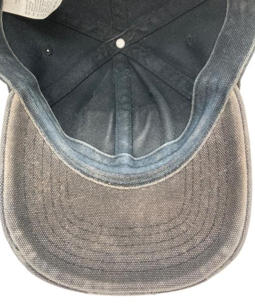 Acne studios（アクネ ストゥディオス）ACNE STUDIOS (アクネ ストゥディオス) ユーズド加工フェイスパッチキャップ ブラックの古着・服飾アイテム