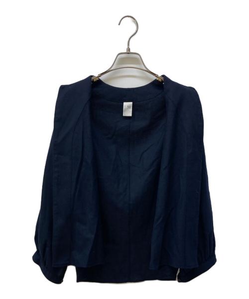 NO CONTROL AIR（ノーコントロールエアー）NO CONTROL AIR (ノーコントロールエアー) ノーカラーシャツ ネイビー サイズ:Ⅿの古着・服飾アイテム