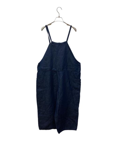 Gauze#（ガーゼ）Gauze# (ガーゼ) リネンブレンドオーバーオール インディゴ サイズ:Freeの古着・服飾アイテム