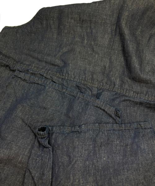 Gauze#（ガーゼ）Gauze# (ガーゼ) リネンブレンドオーバーオール インディゴ サイズ:Freeの古着・服飾アイテム