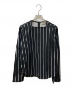 BALENCIAGAバレンシアガ）の古着「ストライプブラウス」｜ブラック