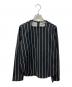 BALENCIAGA（バレンシアガ）の古着「ストライプブラウス」｜ブラック