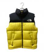 THE NORTH FACEザ ノース フェイス）の古着「ダウンジャケット」｜ブラック×イエロー