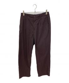 STEVEN ALAN（スティーブンアラン）の古着「タックパンツ」｜ブラウン