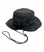 NotEノート）の古着「オールレザーハット」｜ブラック