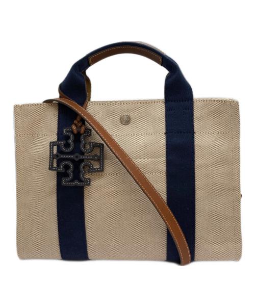 TORY BURCH（トリーバーチ）TORY BURCH (トリーバーチ) 2WAYバッグ ベージュの古着・服飾アイテム