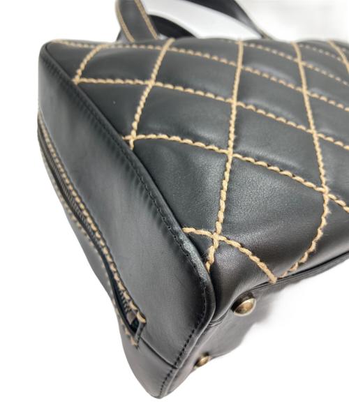 CHANEL（シャネル）CHANEL (シャネル) ワイルドステッチハンドバッグ ブラック サイズ:-の古着・服飾アイテム