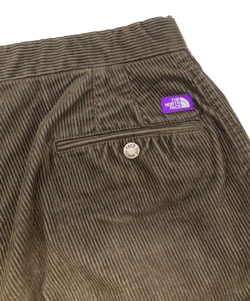THE NORTHFACE PURPLELABEL（ザ・ノースフェイス パープルレーベル）THE NORTHFACE PURPLELABEL (ザ・ノースフェイス パープルレーベル) Corduroy Wide Tapered Pants/コーデュロイクライミングパンツ ブラウン サイズ:Ⅿの古着・服飾アイテム