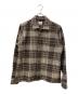 OBEY（オベイ）の古着「ブロックチェックシャツジャケット」｜ブラウン