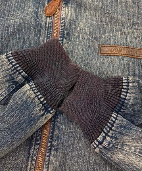 RRL（ダブルアールエル）RRL (ダブルアールエル) COTTON FLIGHT JACKET/ヒッコリーデニムブルゾン インディゴ サイズ:Sの古着・服飾アイテム
