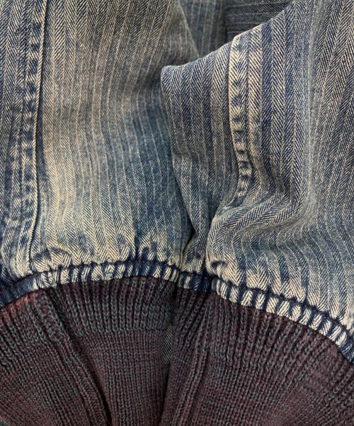 RRL（ダブルアールエル）RRL (ダブルアールエル) COTTON FLIGHT JACKET/ヒッコリーデニムブルゾン インディゴ サイズ:Sの古着・服飾アイテム