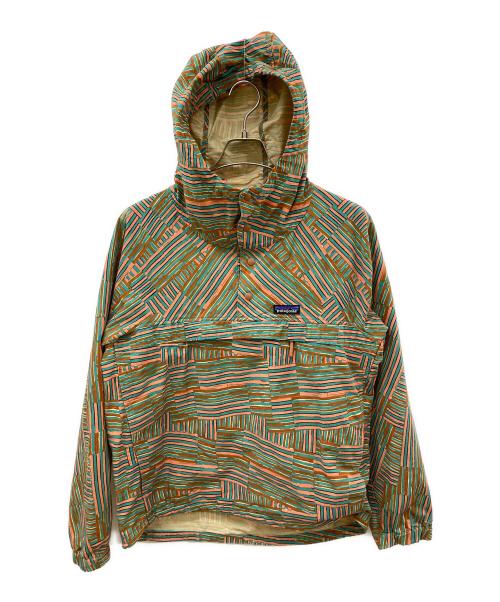 Patagonia（パタゴニア）Patagonia (パタゴニア) ファンホッガーズ・アノラックパーカー オレンジ×グリーン サイズ:XSの古着・服飾アイテム
