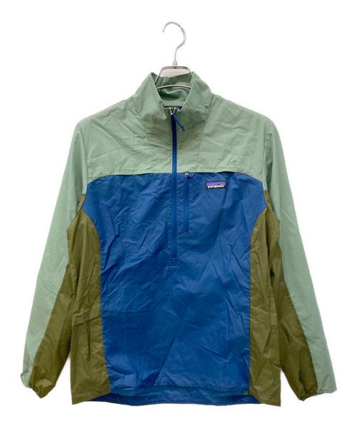 Patagonia（パタゴニア）Patagonia (パタゴニア) フーディニ スタッシュ/ハーフジッププルオーバー ブルー×グリーン サイズ:XSの古着・服飾アイテム