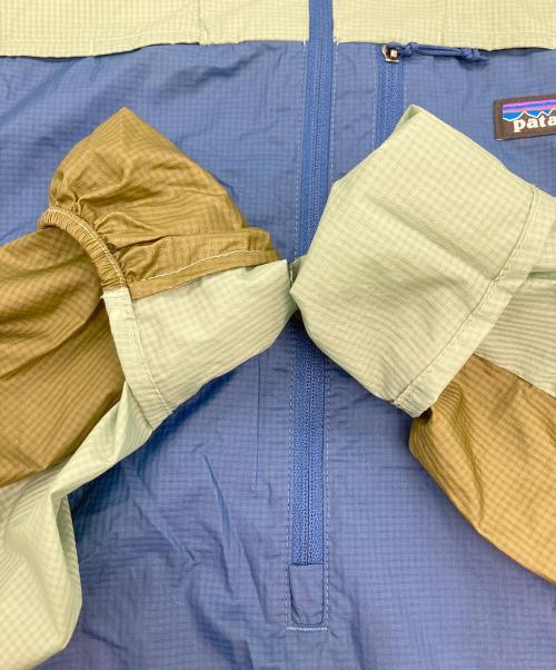 Patagonia（パタゴニア）Patagonia (パタゴニア) フーディニ スタッシュ/ハーフジッププルオーバー ブルー×グリーン サイズ:XSの古着・服飾アイテム