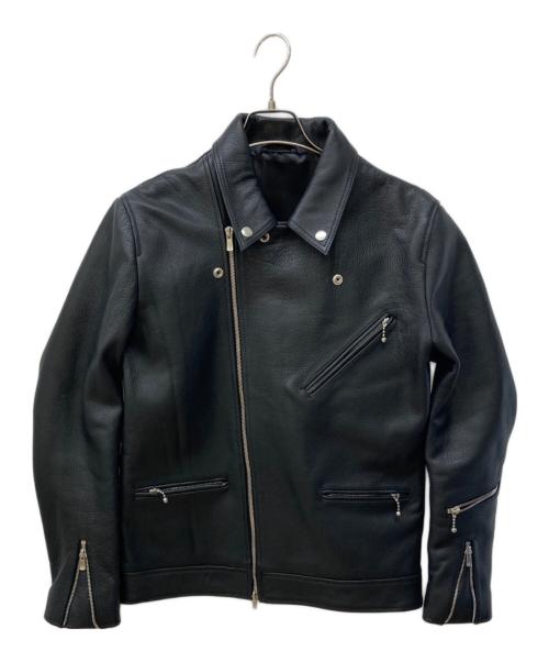 Liugoo Leathers（リューグーレザーズ）LIUGOO LEATHERS (リューグーレザーズ) レザーライダースジャケット ブラック サイズ:Lの古着・服飾アイテム