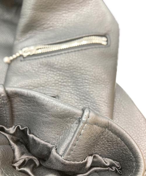 Liugoo Leathers（リューグーレザーズ）LIUGOO LEATHERS (リューグーレザーズ) レザーライダースジャケット ブラック サイズ:Lの古着・服飾アイテム