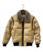 AVIREXアヴィレックス）の古着「ラムレザーボンバージャケット」｜ブラウン