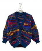 Emarooエマルー）の古着「3Dニットカーディガン」｜マルチカラー