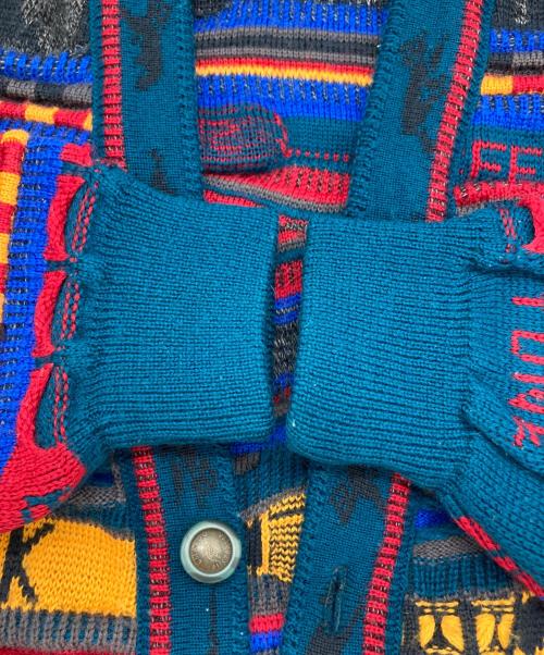 Emaroo（エマルー）emaroo (エマルー) 3Dニットカーディガン マルチカラー サイズ:Ⅿの古着・服飾アイテム