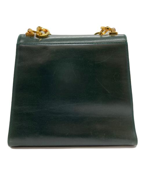 Salvatore Ferragamo（サルヴァトーレ フェラガモ）Salvatore Ferragamo (サルヴァトーレ フェラガモ) チェーンハンドバッグ グリーンの古着・服飾アイテム