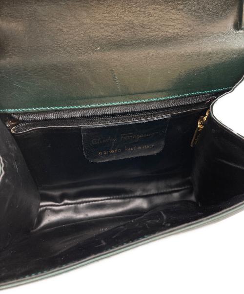 Salvatore Ferragamo（サルヴァトーレ フェラガモ）Salvatore Ferragamo (サルヴァトーレ フェラガモ) チェーンハンドバッグ グリーンの古着・服飾アイテム