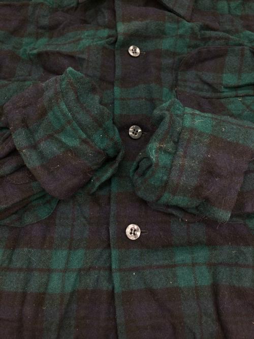 PENDLETON（ペンドルトン）PENDLETON (ペンドルトン) チェックネルシャツ グリーン×ネイビー サイズ:Ⅿの古着・服飾アイテム