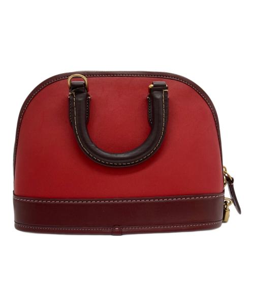 COACH（コーチ）COACH (コーチ) レヴェル/2WAYショルダーバッグ レッド×ブラウンの古着・服飾アイテム
