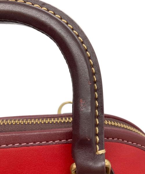 COACH（コーチ）COACH (コーチ) レヴェル/2WAYショルダーバッグ レッド×ブラウンの古着・服飾アイテム