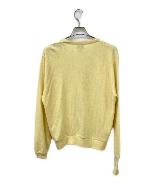 IZOD（アイゾッド）IZOD (アイゾッド) アクリルカーディガン イエロー サイズ:Ⅿの古着・服飾アイテム