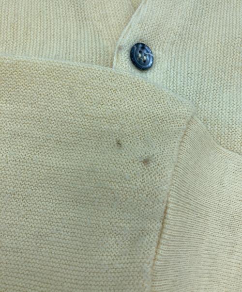 IZOD（アイゾッド）IZOD (アイゾッド) アクリルカーディガン イエロー サイズ:Ⅿの古着・服飾アイテム