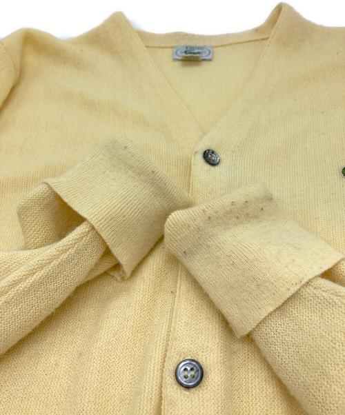 IZOD（アイゾッド）IZOD (アイゾッド) アクリルカーディガン イエロー サイズ:Ⅿの古着・服飾アイテム