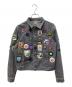 DIESEL（ディーゼル）の古着「ワッペンデニムジャケット」｜ブラック