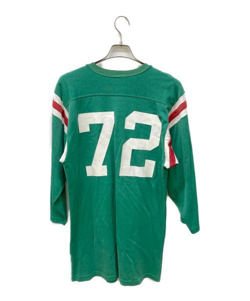 Hanes SPORT（ヘインズスポーツ）Hanes SPORT (ヘインズスポーツ) フットボールシャツ グリーン サイズ:Lの古着・服飾アイテム