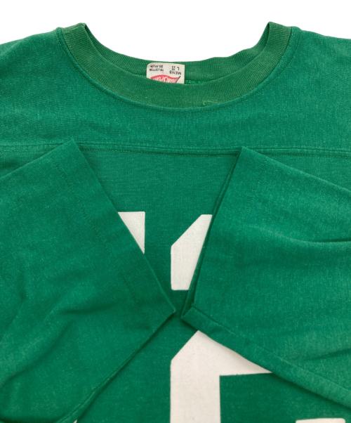 Hanes SPORT（ヘインズスポーツ）Hanes SPORT (ヘインズスポーツ) フットボールシャツ グリーン サイズ:Lの古着・服飾アイテム