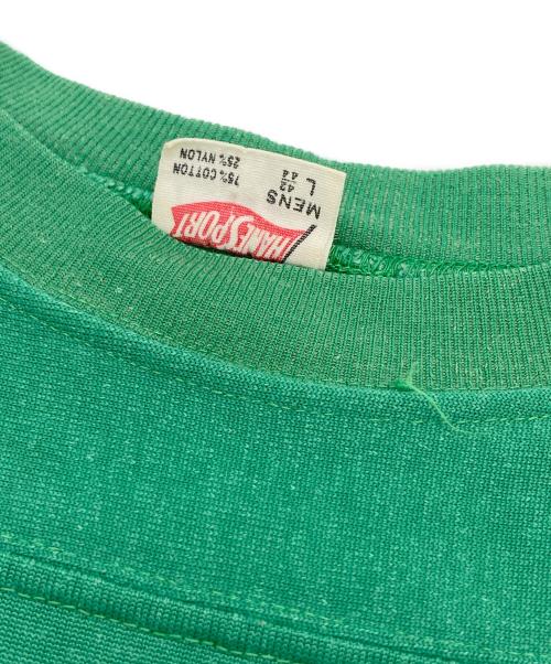 Hanes SPORT（ヘインズスポーツ）Hanes SPORT (ヘインズスポーツ) フットボールシャツ グリーン サイズ:Lの古着・服飾アイテム