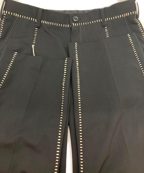 doublet（ダブレット）doublet (ダブレット) BIG STITCH TROUSERS/パンツ ブラック サイズ:Ⅿの古着・服飾アイテム