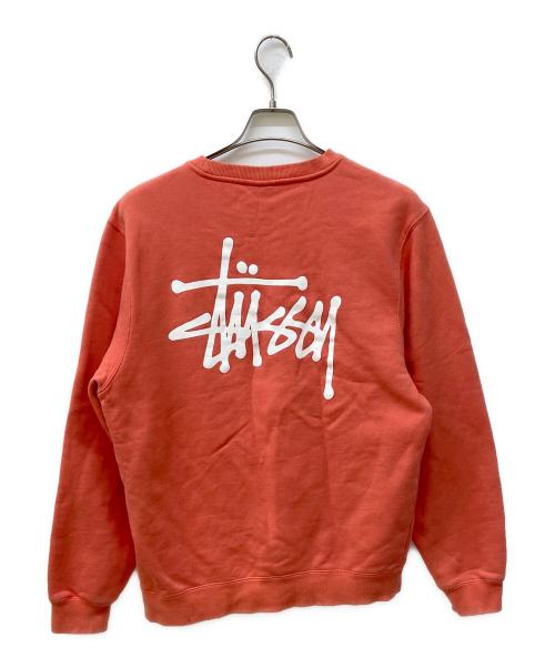 stussy（ステューシー）stussy (ステューシー) プリントスウェット オレンジ サイズ:Ⅿの古着・服飾アイテム