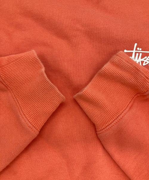 stussy（ステューシー）stussy (ステューシー) プリントスウェット オレンジ サイズ:Ⅿの古着・服飾アイテム